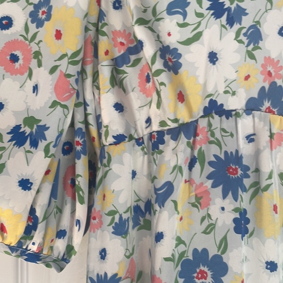 ASOS | HIGH NECK FLORAL MATERNITY DRESS Sz 6 - Picture 6 of 8